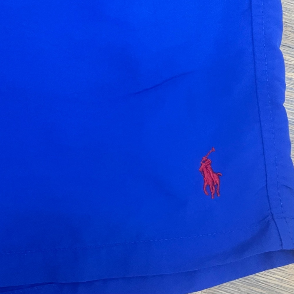 POLO Ralph Lauren Men’s Traveler Swim Shorts Trunks XL Royal Blue Elastic Waist - Picture 2 of 11